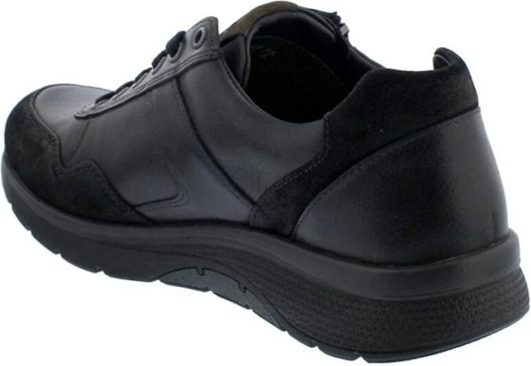 mephisto Zwarte Veterschoenen Amory Stijl Black Heren