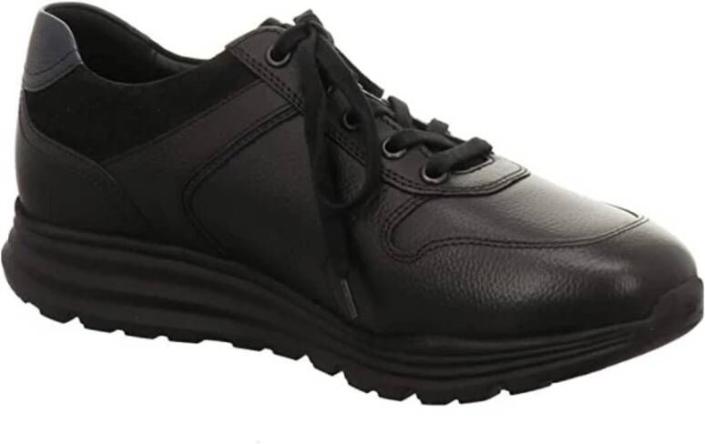 Mephisto Zwarte Veterschoenen Brayan