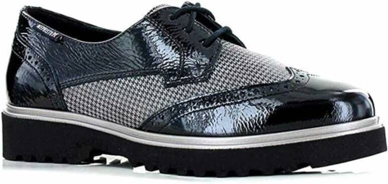 Mephisto Zwarte veterschoenen voor dames