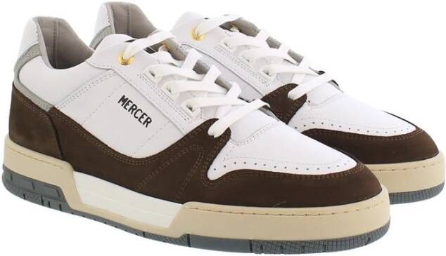 Mercer Amsterdam 90 Ace Wit Bruin Sneakers