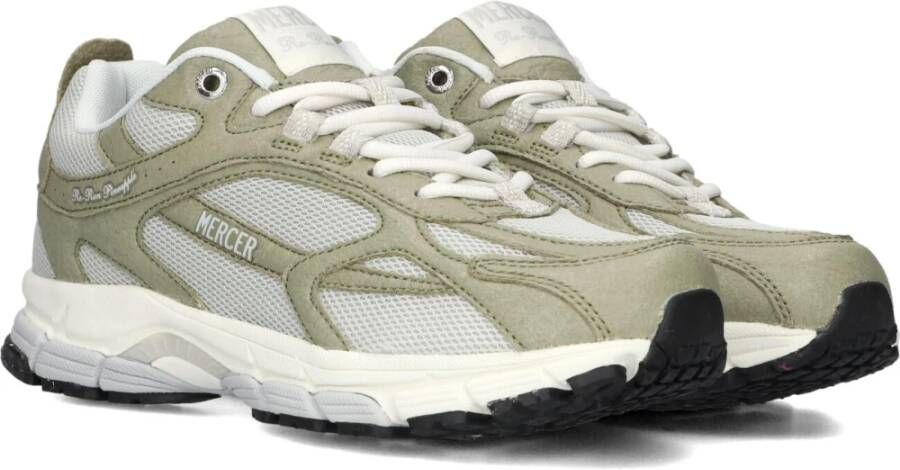 Mercer Amsterdam Ananas Sneakers Groen Mesh Green Dames