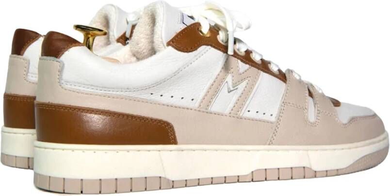 Mercer Amsterdam Brooklyn Sneakers Wit Cognac