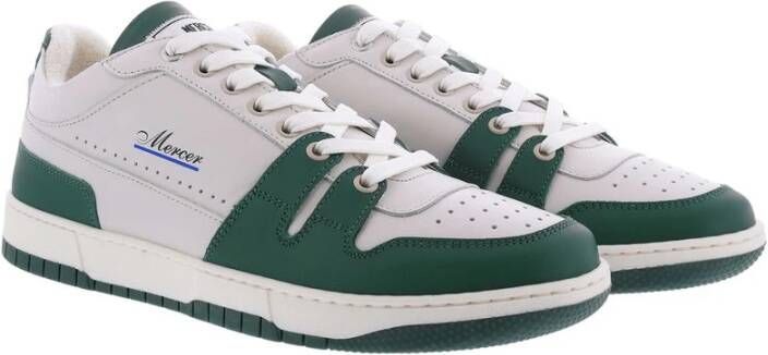Mercer Amsterdam Brooklyn Wit Groen Sneakers