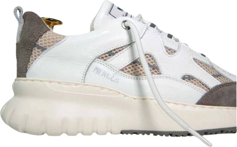 Mercer Amsterdam Jupiter Sneakers Wit Taupe