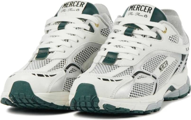 Mercer Amsterdam Witte Leren Sneakers Valt klein: Bestel een maat groter Wit Heren