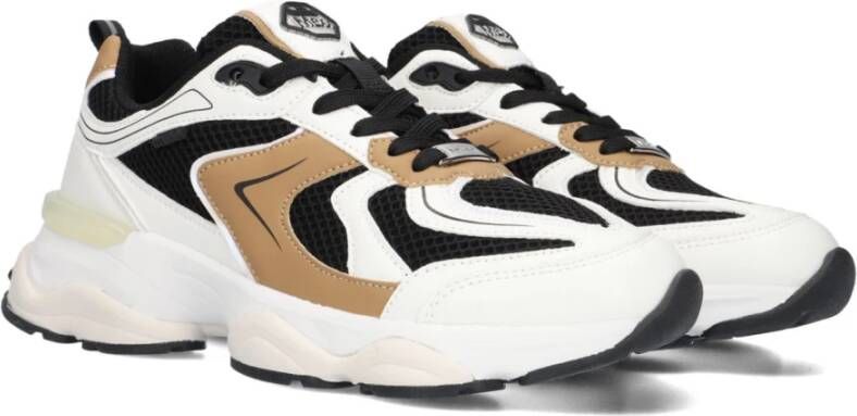 Mexx Bruin en Wit Lage Sneakers Multicolor Dames