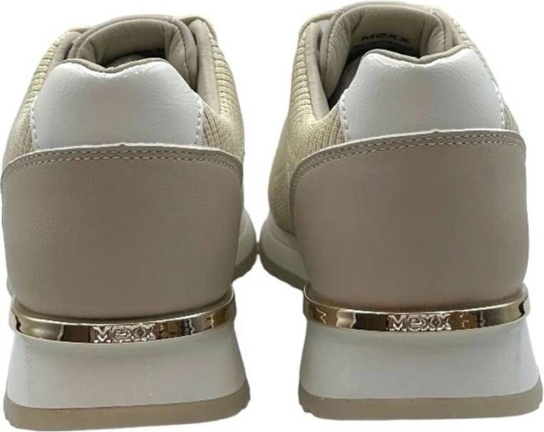 Mexx Glitter Beige Sneakers voor Vrouwen