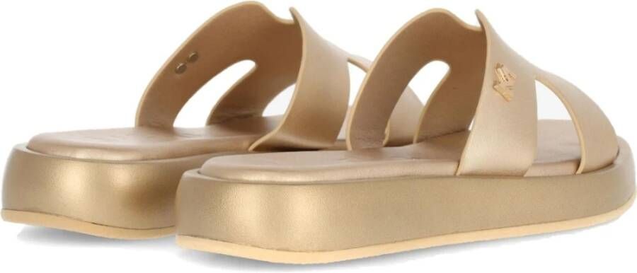 Mexx Gouden Lotus Slippers Vrouwen Volwassen Yellow Dames