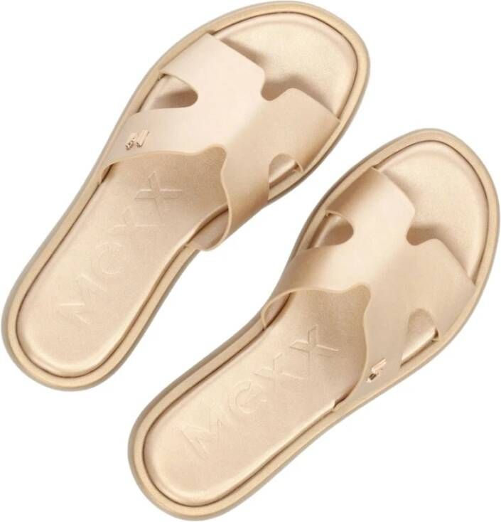 Mexx Gouden Lotus Slippers Vrouwen Volwassen Yellow Dames