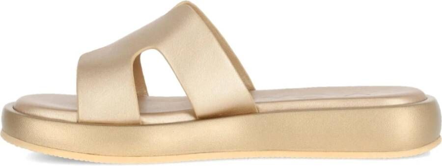 Mexx Gouden Lotus Slippers Vrouwen Volwassen Yellow Dames