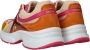 Mexx Loyce Lage sneakers Leren Sneaker Dames Oranje - Thumbnail 11