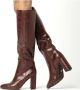 Mexx Hoge Laars Krystal Indy Rood Vrouwen Burgundy Rood - Thumbnail 14