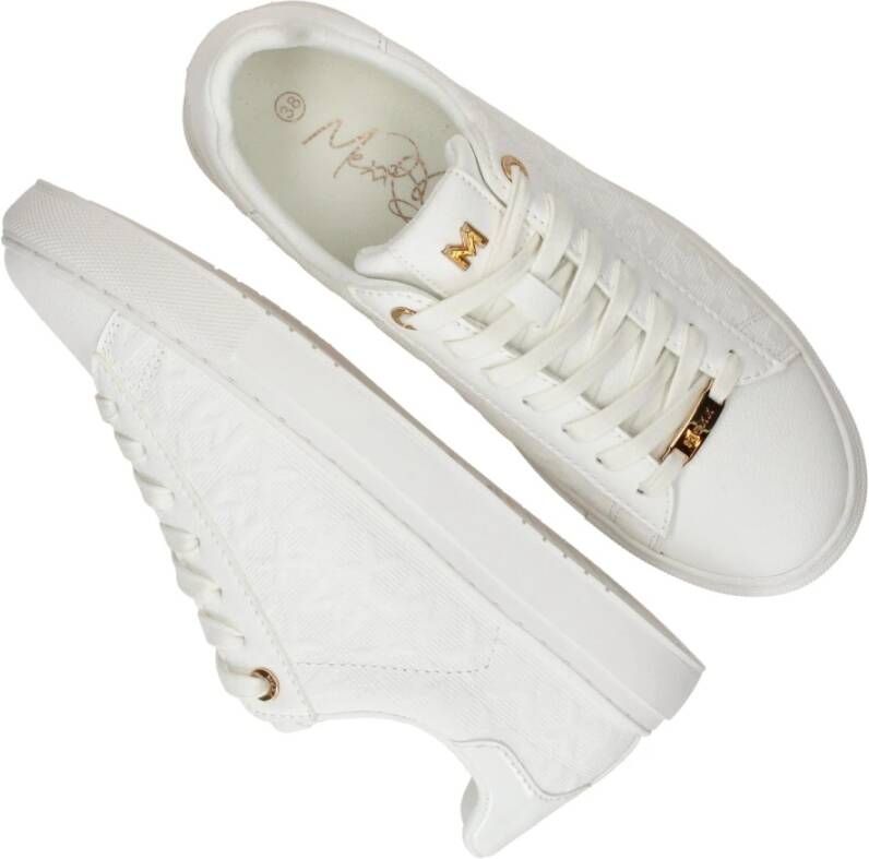 Mexx Witte Loua Sneaker met Gouden Details White Dames