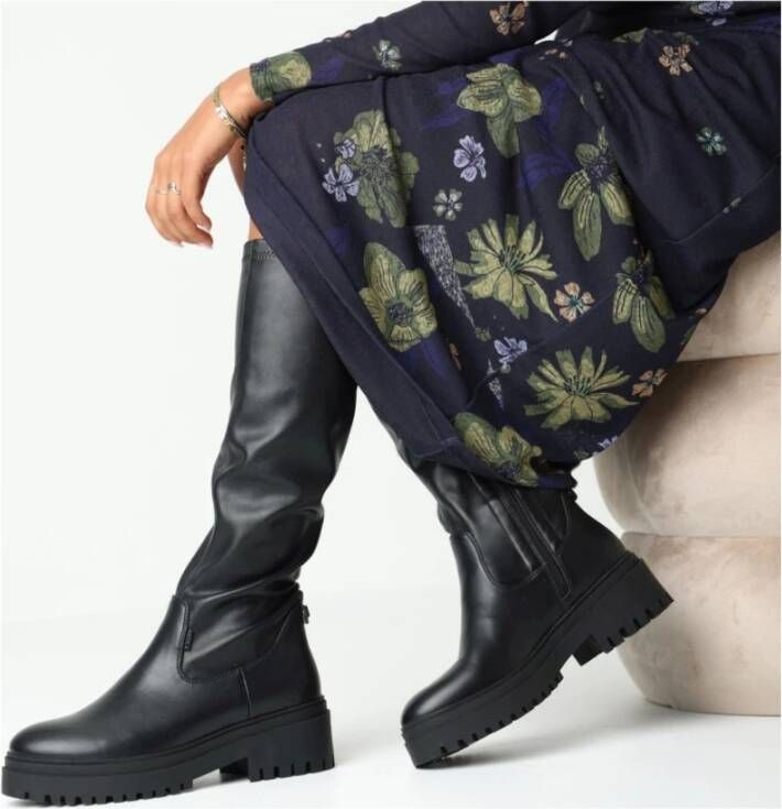 Mexx Zwarte enkellaarsjes voor vrouwen