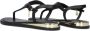 Mexx Zwarte Leren Sandalen Nyobi Stijl Black Dames - Thumbnail 12