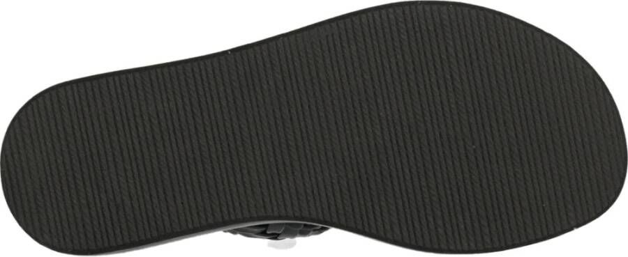 Mexx Zwarte platte sandalen voor vrouwen Black Dames