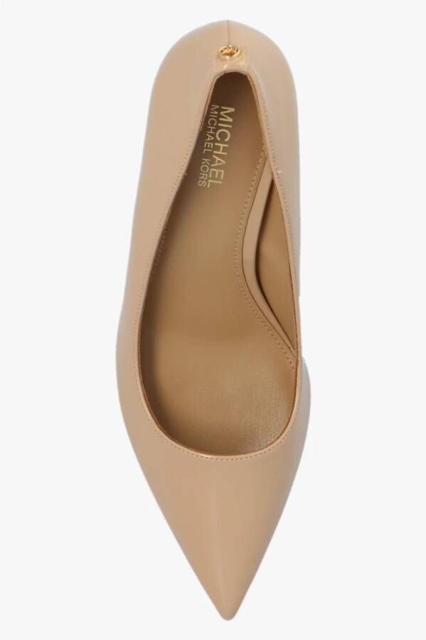 Michael Kors Alina glanzende pumps Beige Dames