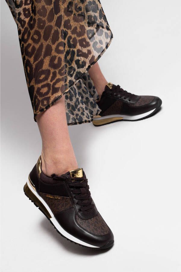 Michael Kors Allie Sneakers Bruin Dames