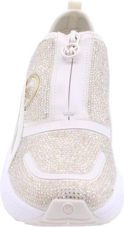 Michael Kors Alzano Stijlvolle Sneakers voor Vrouwen Beige Dames