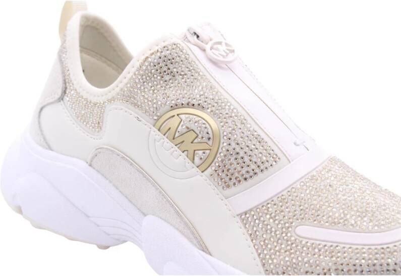 Michael Kors Alzano Stijlvolle Sneakers voor Vrouwen Beige Dames
