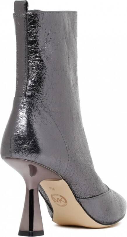 Michael Kors Antraciet Metallic Enkellaarzen Gray Dames