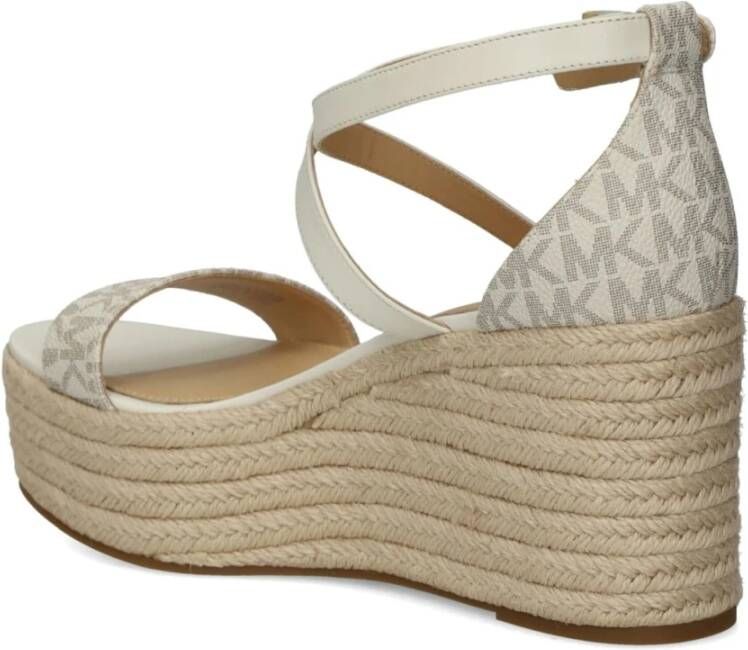 Michael Kors Beige Wedge Espadrilles Beige Dames