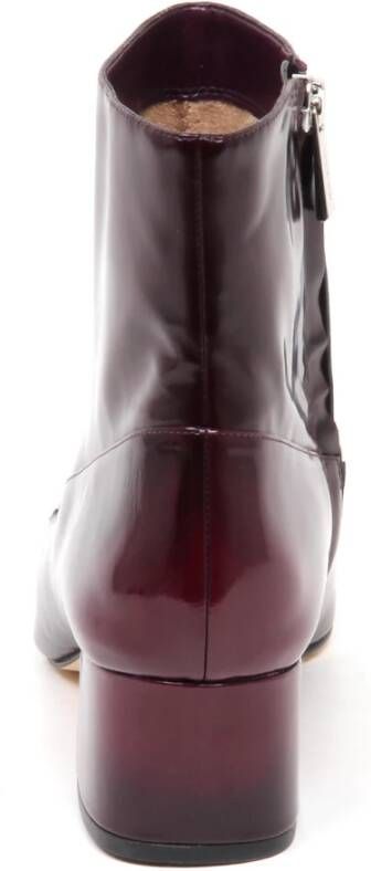 Michael Kors Bordeaux Leren Enkellaars