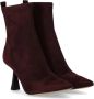 Michael Kors Bordeaux Rode Enkellaars met Hak en Ritssluiting Rood Dames - Thumbnail 2