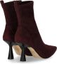 Michael Kors Bordeaux Rode Enkellaars met Hak en Ritssluiting Rood Dames - Thumbnail 3