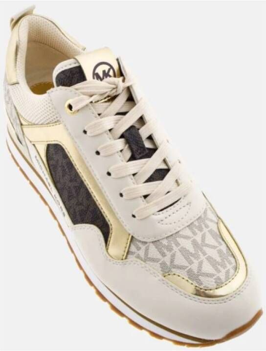 Michael Kors Bruin en Goud Wilma Sneakers Beige Dames