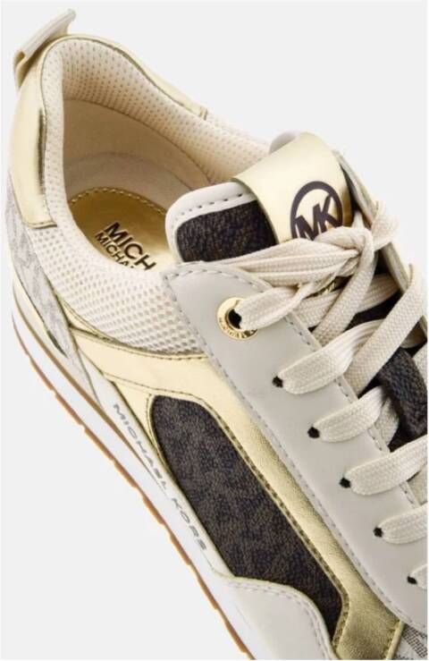 Michael Kors Bruin en Goud Wilma Sneakers Beige Dames