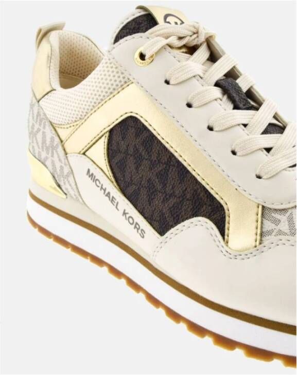 Michael Kors Bruin en Goud Wilma Sneakers Beige Dames