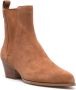 Michael Kors Leren enkellaarzen met rubberen zool Brown Dames - Thumbnail 2