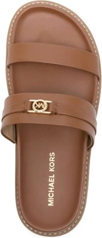 Michael Kors Bruine Casual Platte Sandaal
