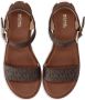 Michael Kors Richie Logo Platform Espadrille Sandal Brown Dames - Thumbnail 6