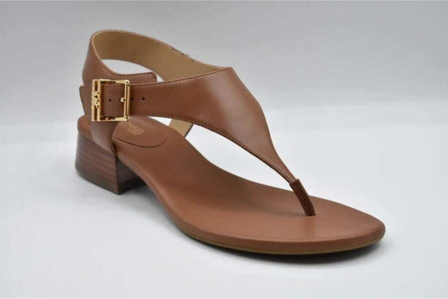 Michael Kors Bruine Leren Sandalen Stijlvol Brown Dames