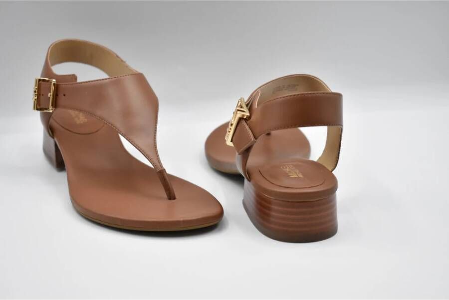 Michael Kors Bruine Leren Sandalen Stijlvol Brown Dames