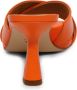Michael Kors Oranje Clara Sabots met Geribbelde Hak Orange Dames - Thumbnail 4