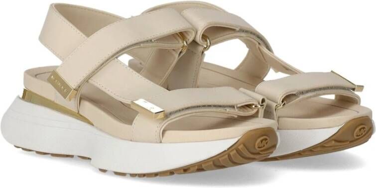 Michael Kors Beige Platte Sandalen voor Vrouwen Beige Dames