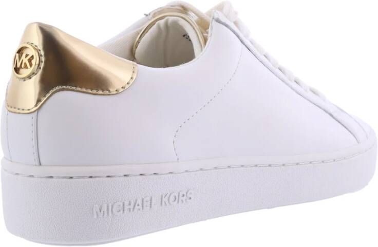 Michael Kors Dames Irving Sneaker Wit Goud White Dames