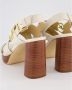 Michael Kors Dames Vera Platform Sandaal Wit Beige Dames - Thumbnail 12