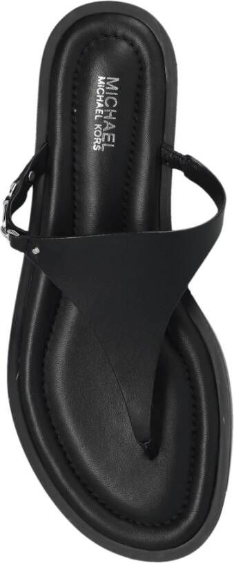 Michael Kors Daniella leren flip-flops Black Dames