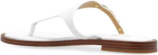 Michael Kors Daniella leren flip-flops White Dames
