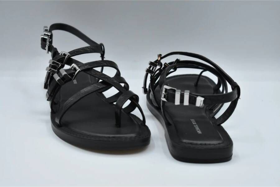 Michael Kors Darrington Crackled Leather Sandal