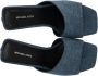 Michael Kors Denim Sleehak Muiltje met Open Neus - Thumbnail 2