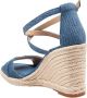 Michael Kors Denim Sleehak Sandaal met Jute Sleehak - Thumbnail 2