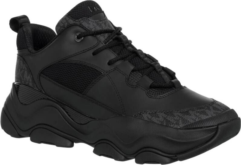 Michael Kors Diamond Lace-Up Sneakers Black Heren