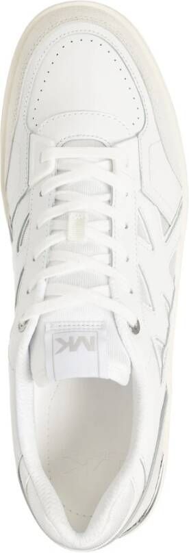 Michael Kors Effen Vetersluiting Rebel Sneakers White Heren