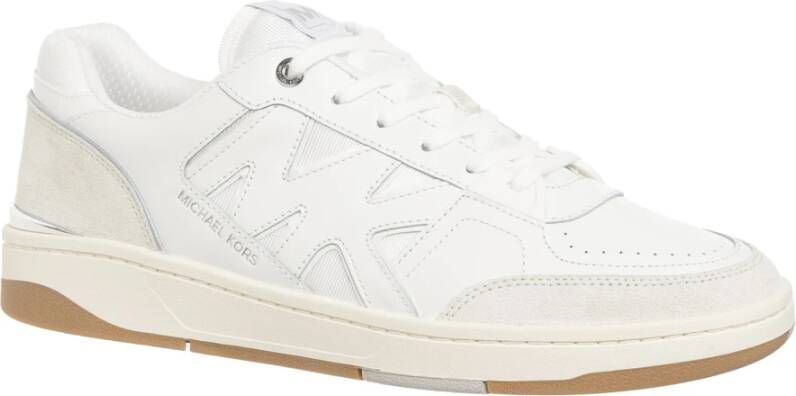 Michael Kors Effen Vetersluiting Rebel Sneakers White Heren