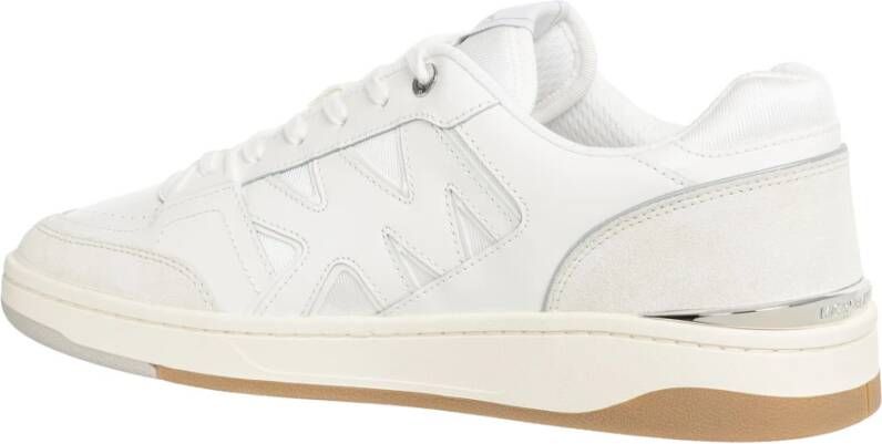 Michael Kors Effen Vetersluiting Rebel Sneakers White Heren